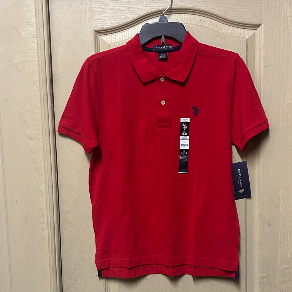 U.S. Polo Assn. Red Kids Polo Shirt